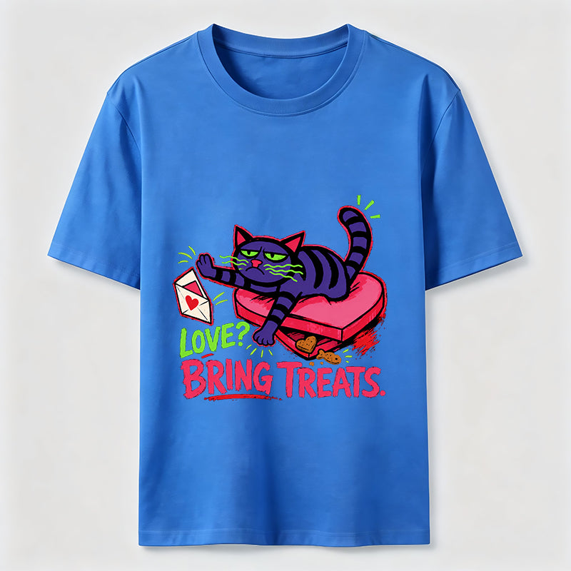 Love Means Treats Cat Tee