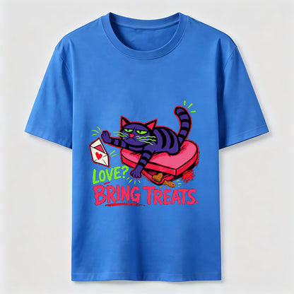 Love Means Treats Cat Tee