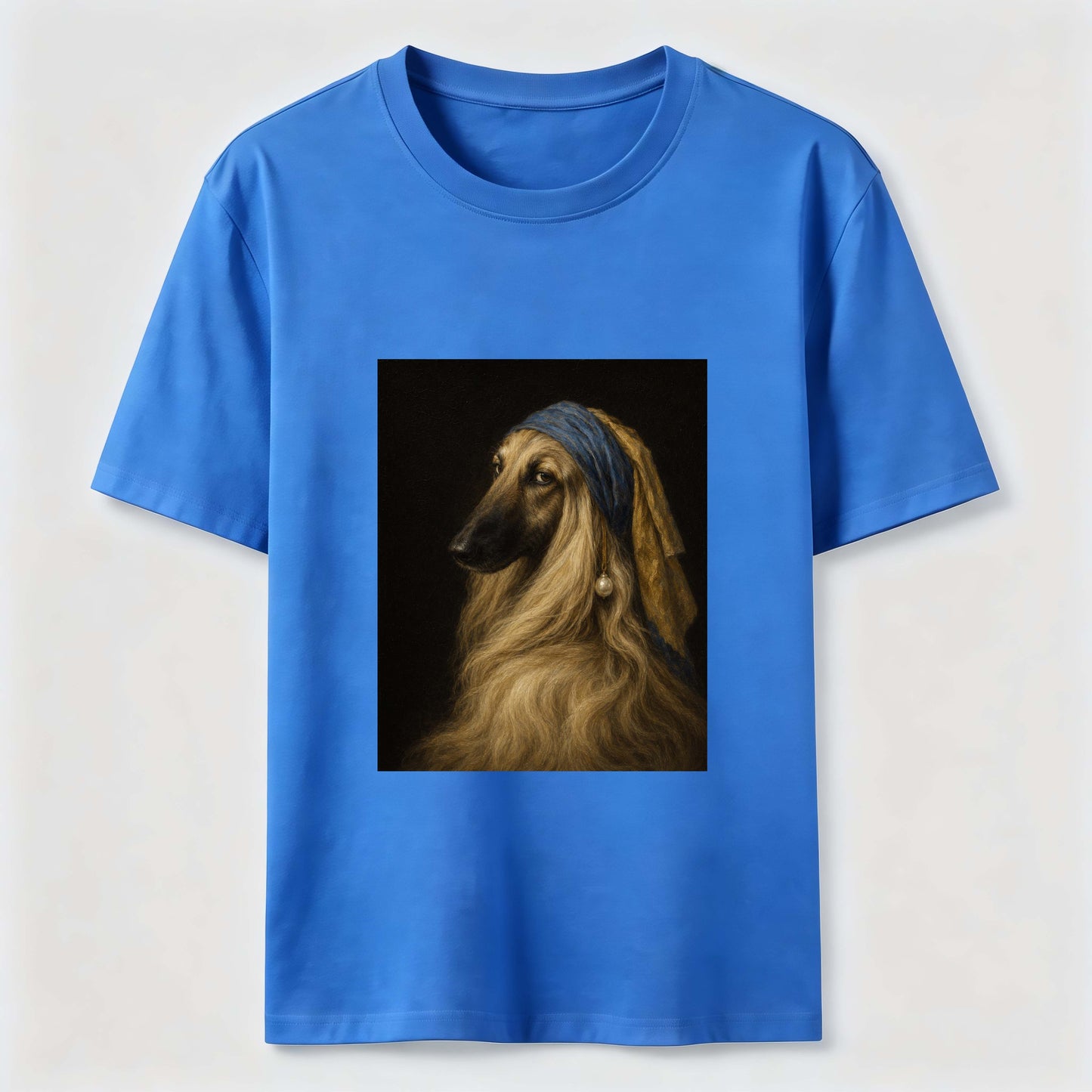 Pearl Earring Afghan Hound Tee
