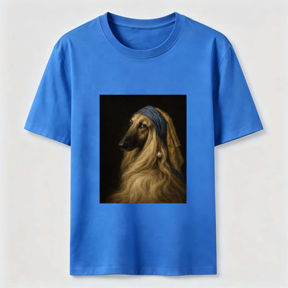 Pearl Earring Afghan Hound Tee