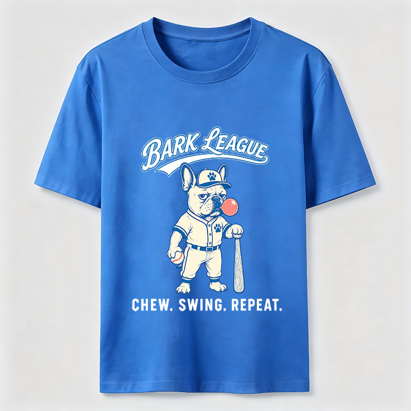 Bark League Baseball Dog Tee