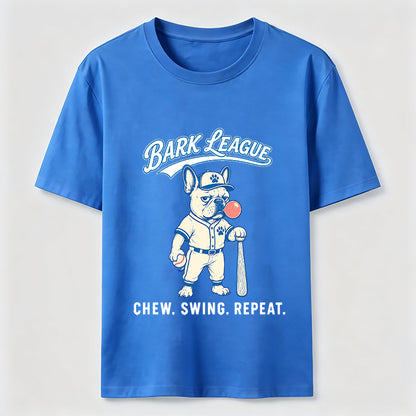 Bark League Baseball Dog Tee