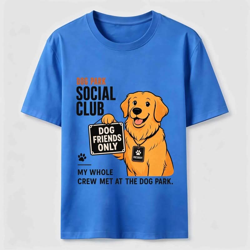 Dog Park Social Club Golden Retriever T-Shirt