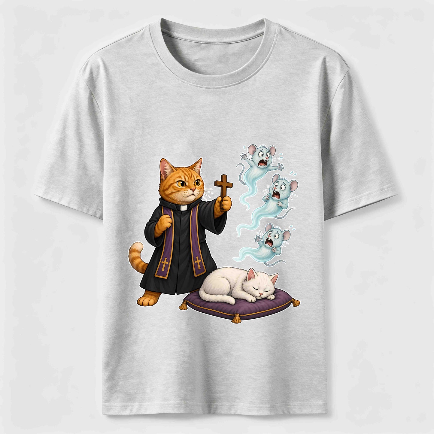Mouse Exorcist Cat T-Shirt