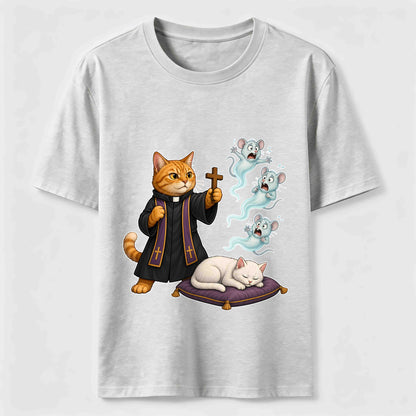 Mouse Exorcist Cat T-Shirt