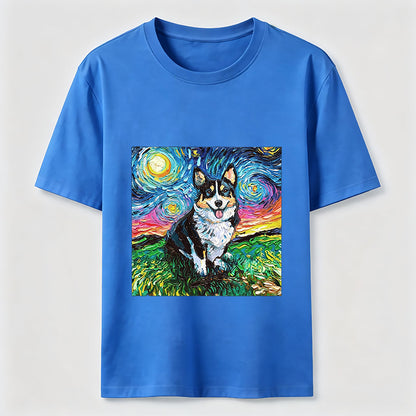 Van Gogh Inspired Corgi Starry Night