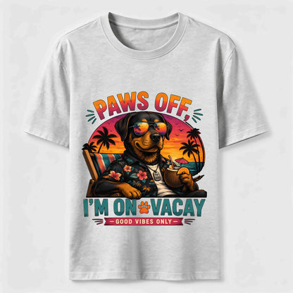 Paws Off I'm On Vacay Dog Tee