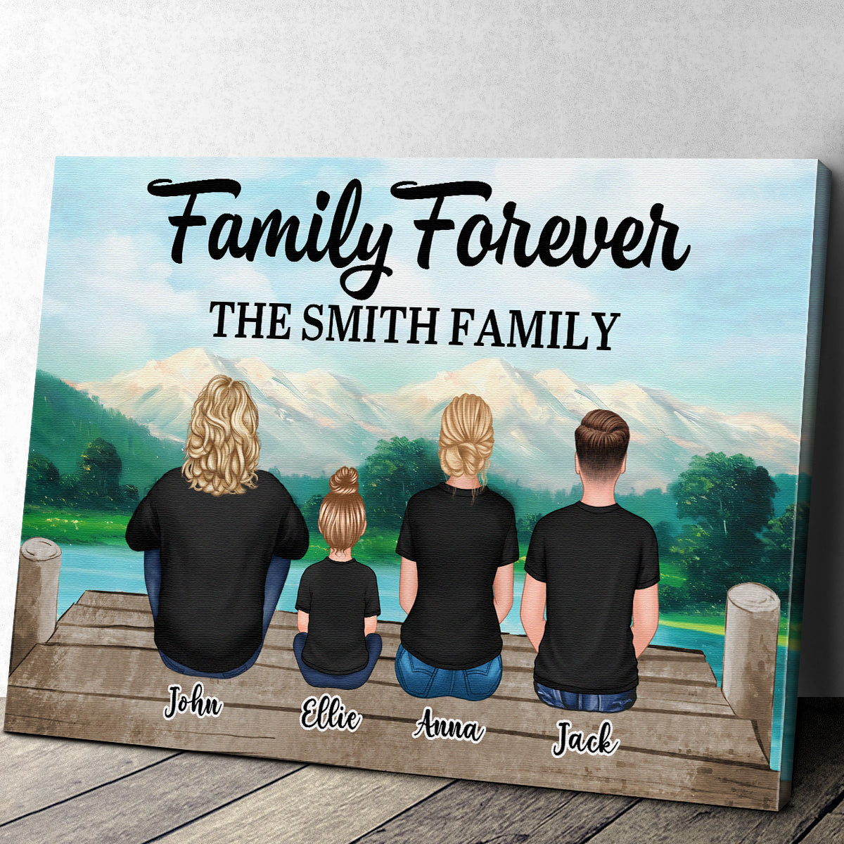 Personalized This is Us Family Seaside Canvas / Poster Wall Art - Custom Gift