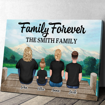 Personalized This is Us Family Seaside Canvas / Poster Wall Art - Custom Gift