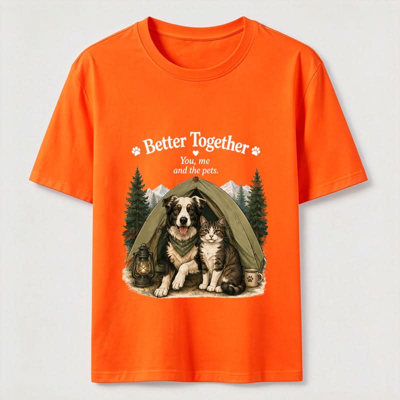 Better Together Dog & Cat Camping Graphic Tee