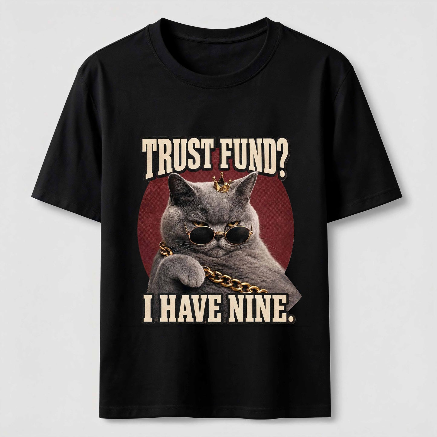 Trust Fund Nine Lives Cat Tee