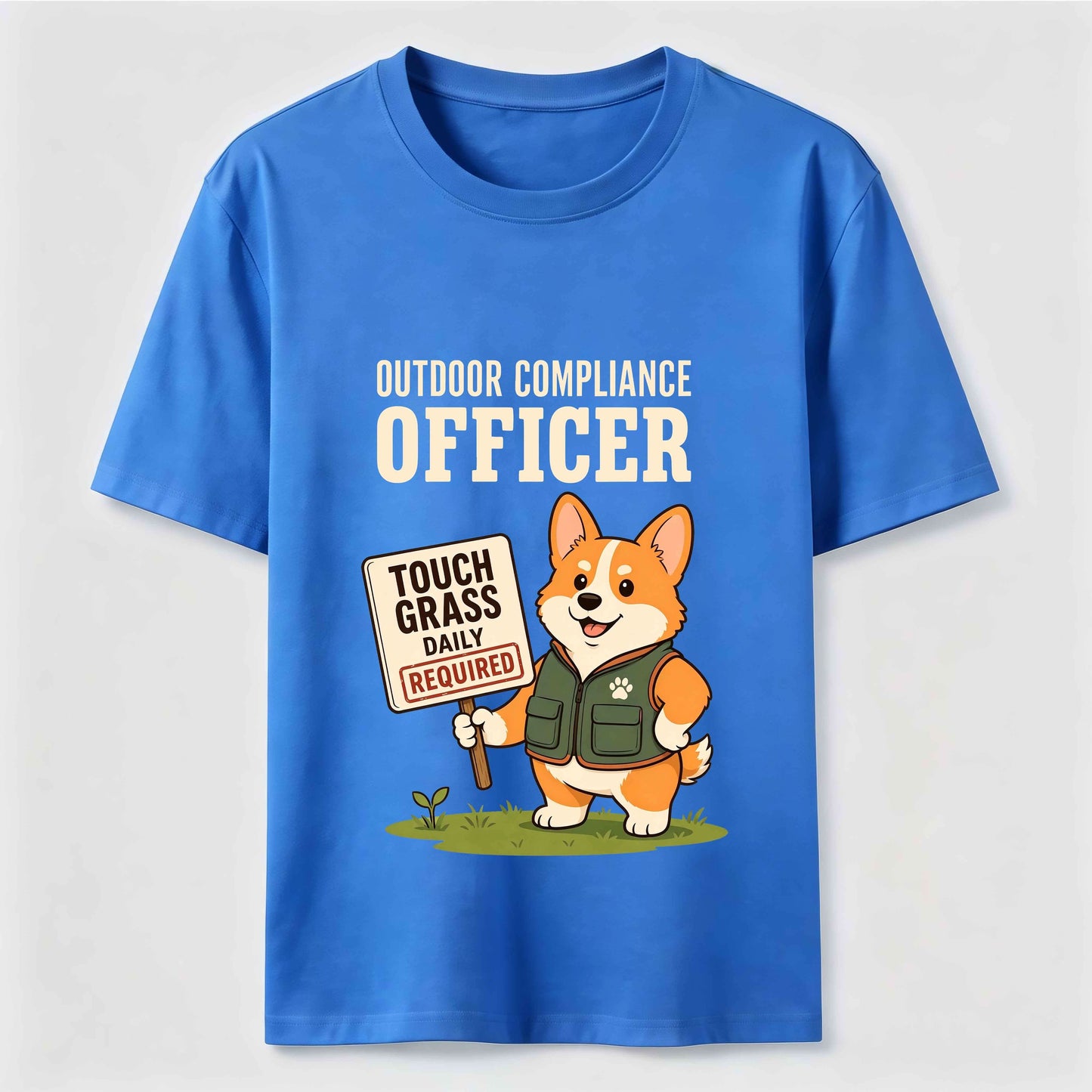 Outdoor Compliance Officer Funny Corgi T-Shirt