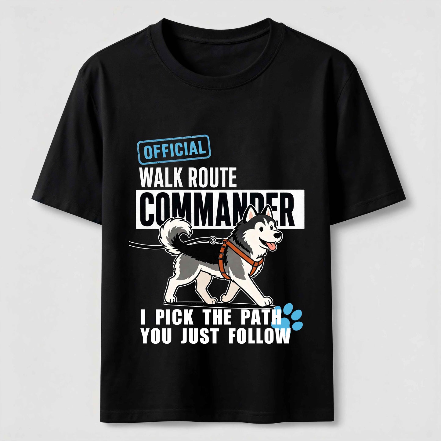 Husky Walk Commander T-Shirt