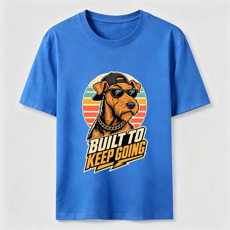 Built To Keep Going Cool Dog Streetwear Graphic Tee