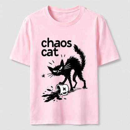 Ink Spill Mischief Cat T-Shirt