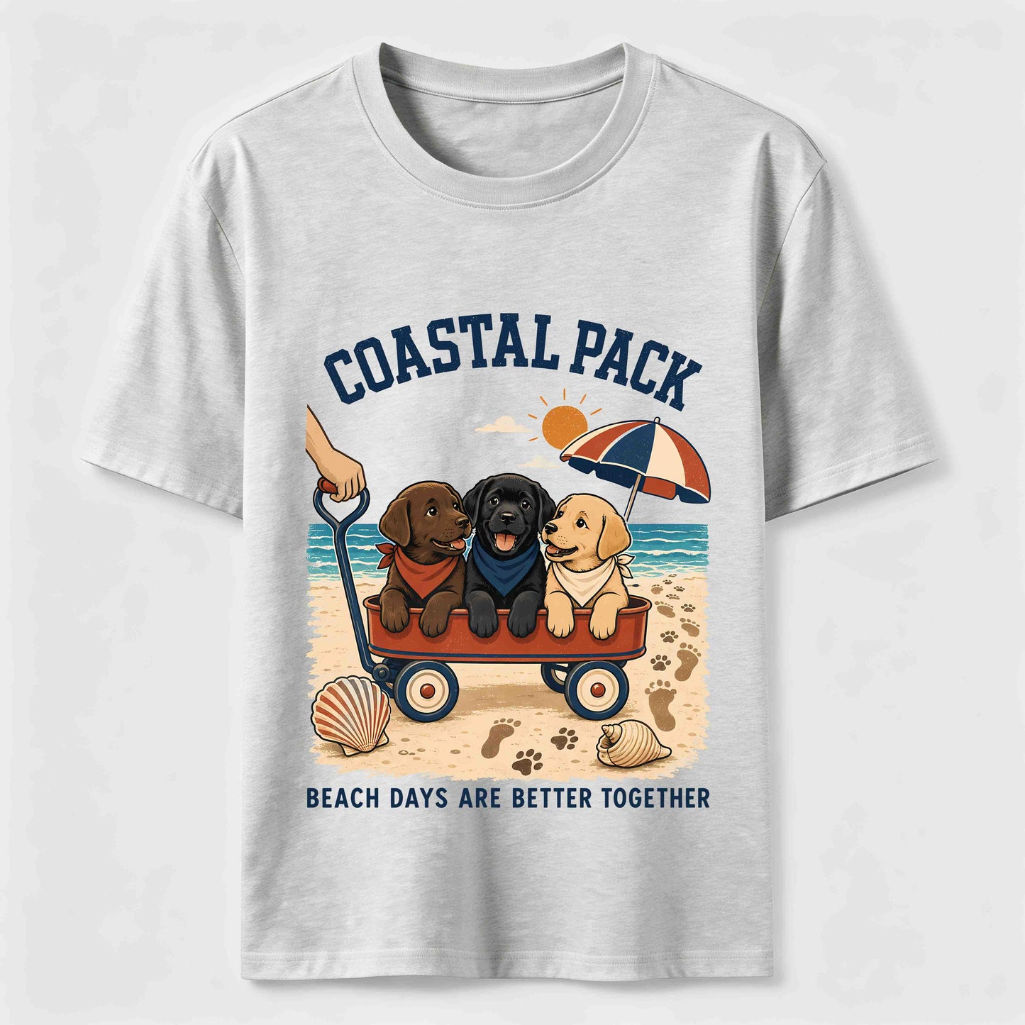 Coastal Pack Labrador Beach Day T-Shirt