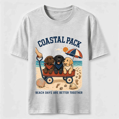 Coastal Pack Labrador Beach Day T-Shirt