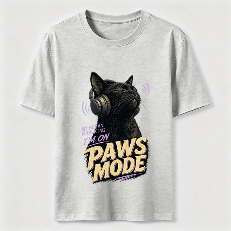 Paws Mode Headphone Cat T-Shirt