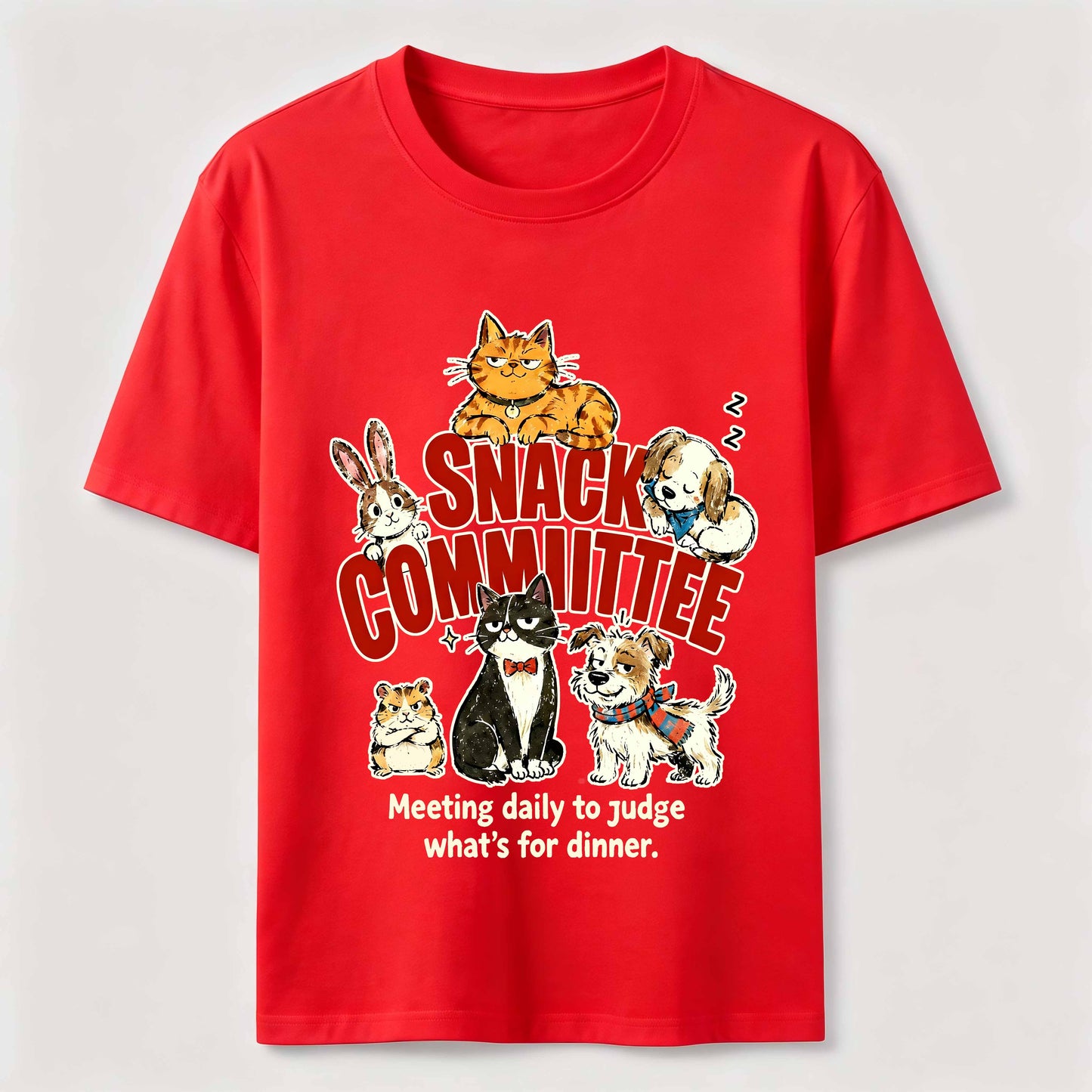 Pet Dinner Committee Humor T-Shirt