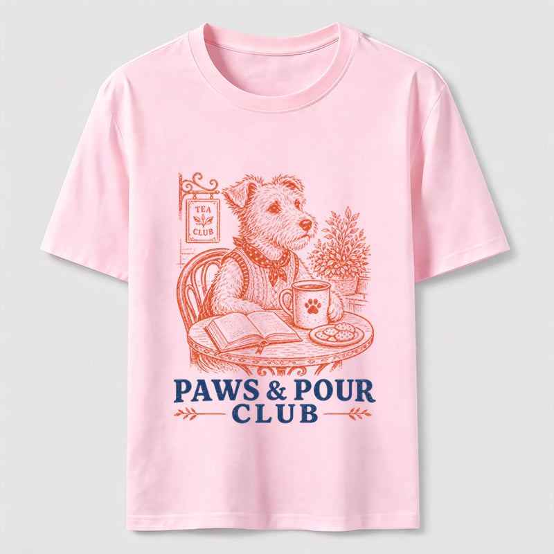 Paws And Pour Tea Dog Tee