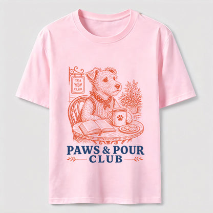 Paws And Pour Tea Dog Tee