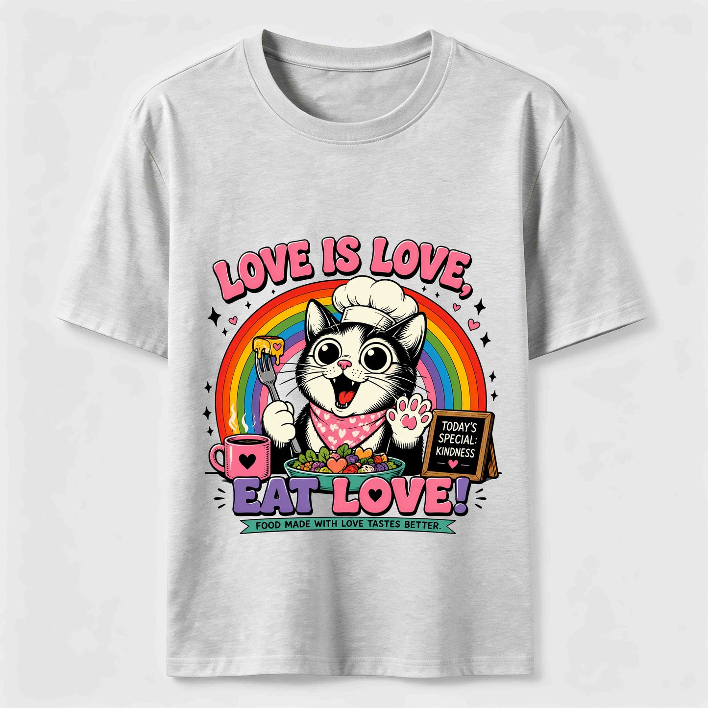Eat Love Chef Cat Tee