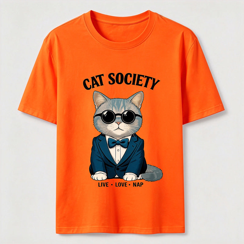 Cat Society Live Love Nap T-Shirt