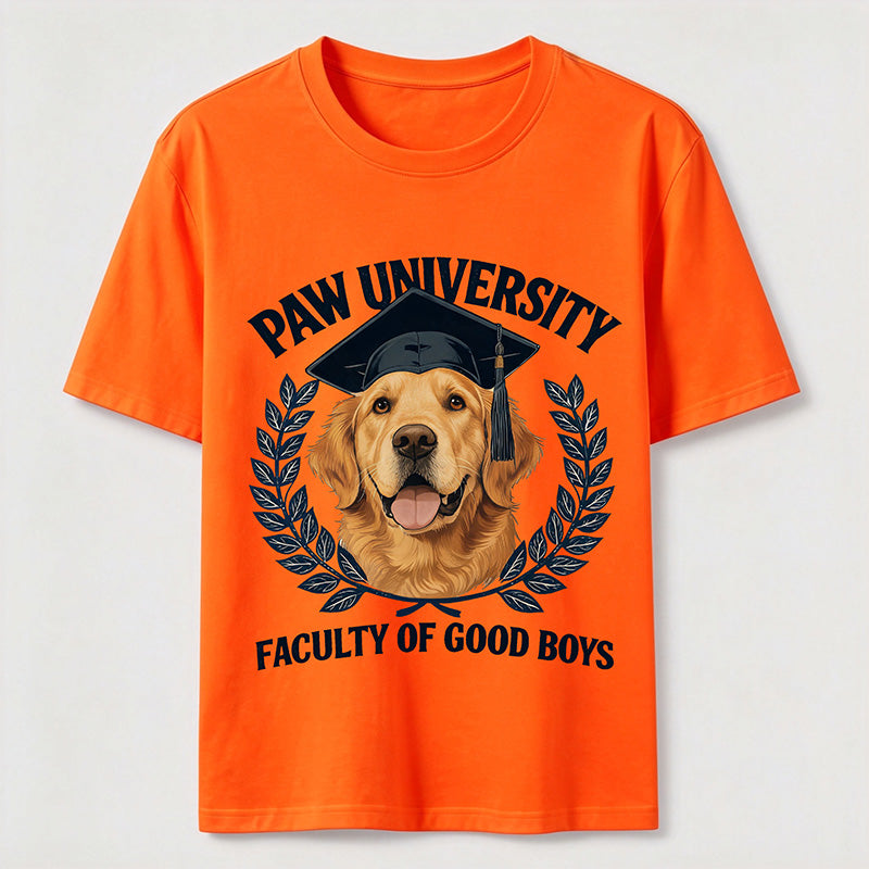 Paw University Golden Retriever T-Shirt