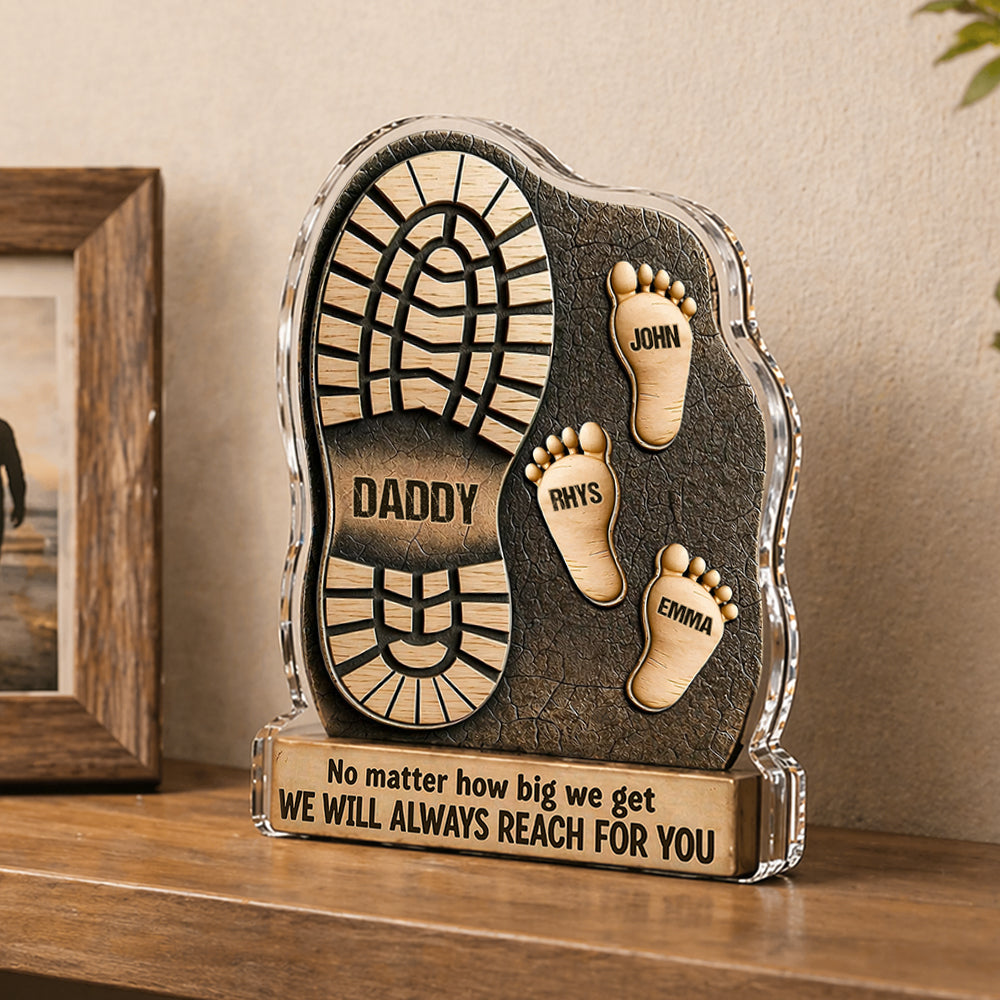 Personalized Dad Acrylic Plaque personalization view for Dad