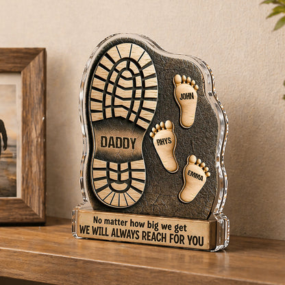 Personalized Dad Acrylic Plaque personalization view for Dad