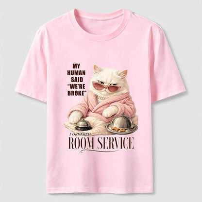 Room Service Luxury Cat T-Shirt