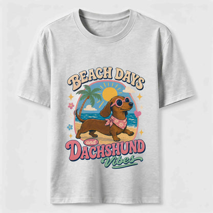 Beach Days Dachshund Vibes Tee