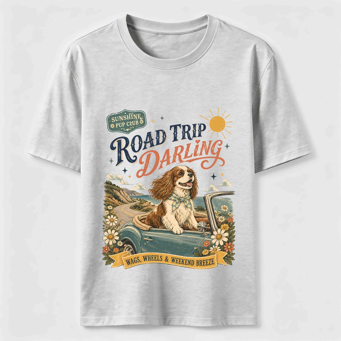 Road Trip Darling Dog Tee