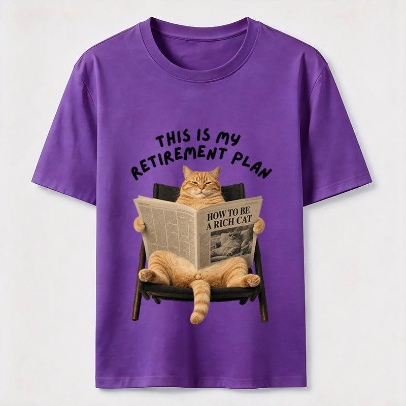This Is My Retirement Plan Funny Cat T-Shirt