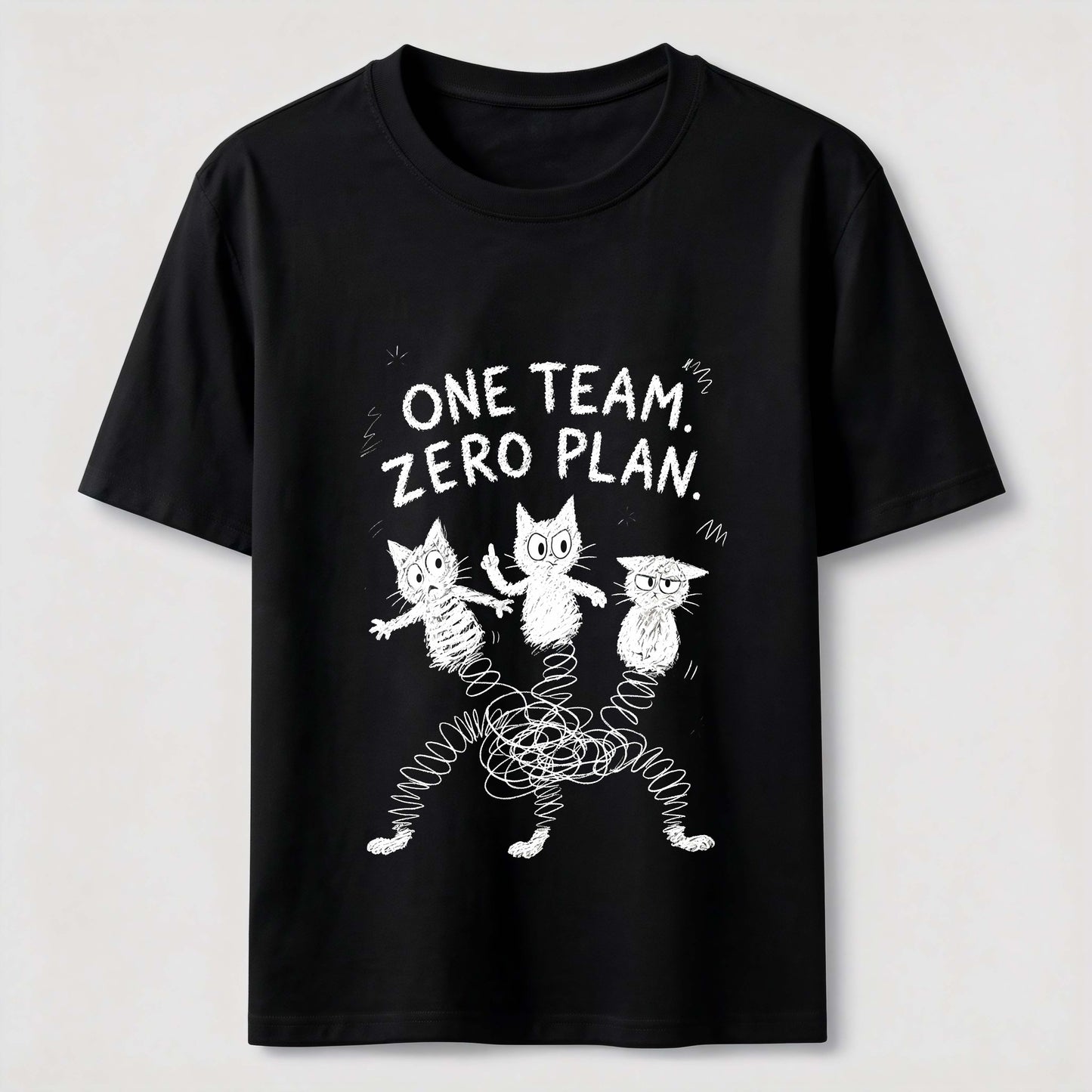 One Team Zero Plan Cat Tee