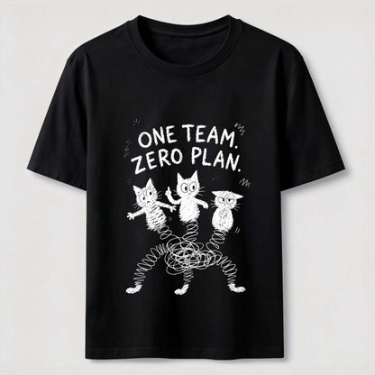 One Team Zero Plan Cat Tee