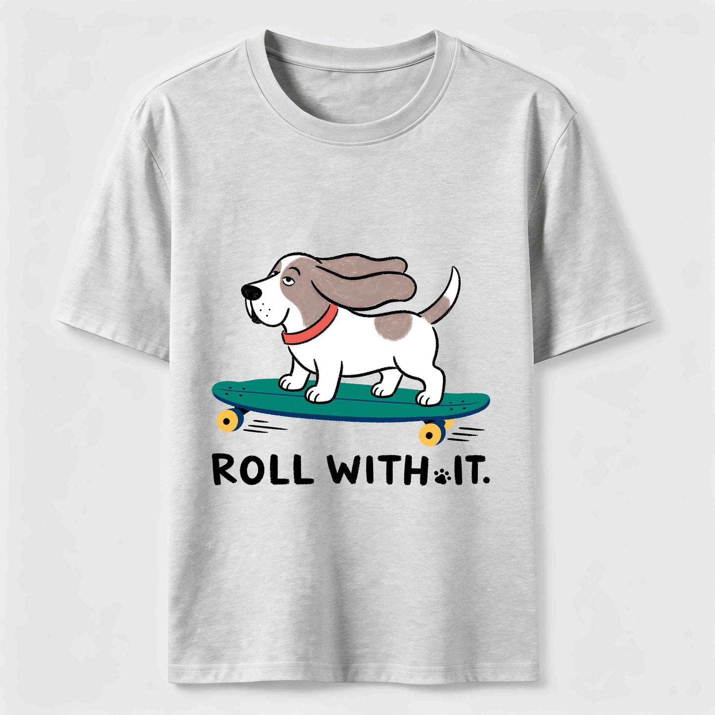 Roll With It Skate Dog Tee