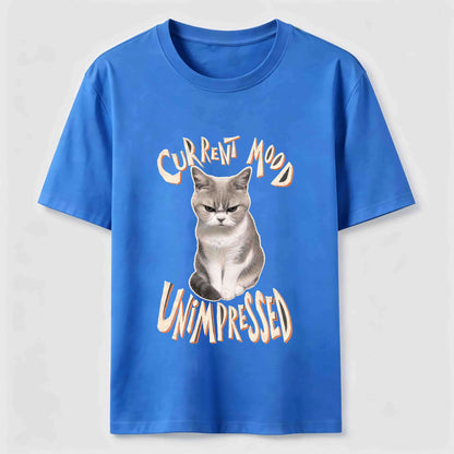 Current Mood Unimpressed Cat T-Shirt