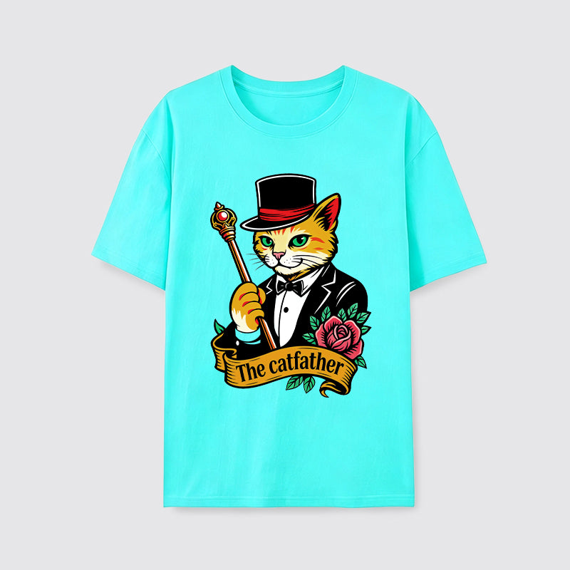 The Catfather Vintage Gentleman Cat T-Shirt