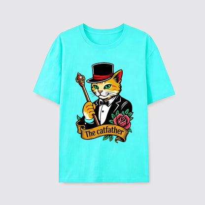 The Catfather Vintage Gentleman Cat T-Shirt