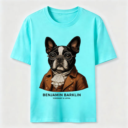Benjamin Barklin Boston Terrier T-Shirt