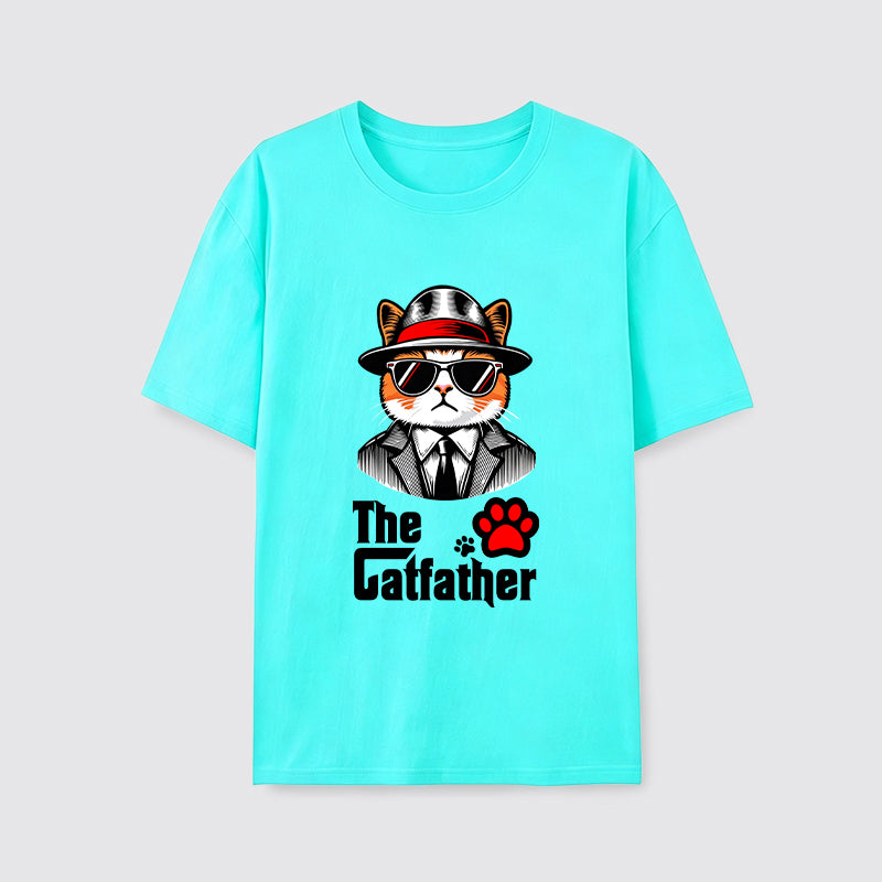 The Catfather Cool Gentleman Cat T-Shirt