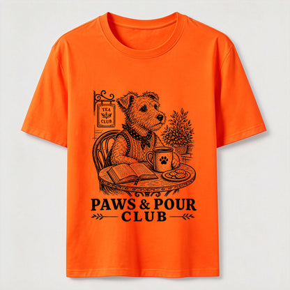 Paws And Pour Tea Dog Tee