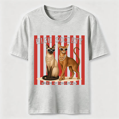 High Society Cat Chic Catwalk Graphic Tee