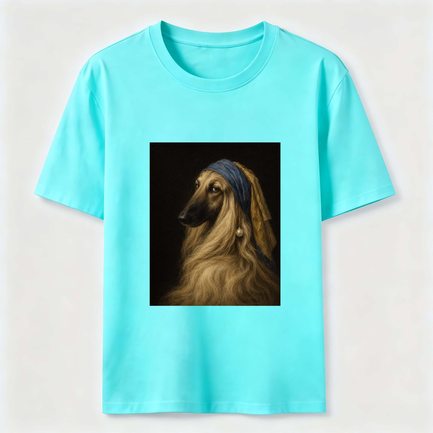 Pearl Earring Afghan Hound Tee