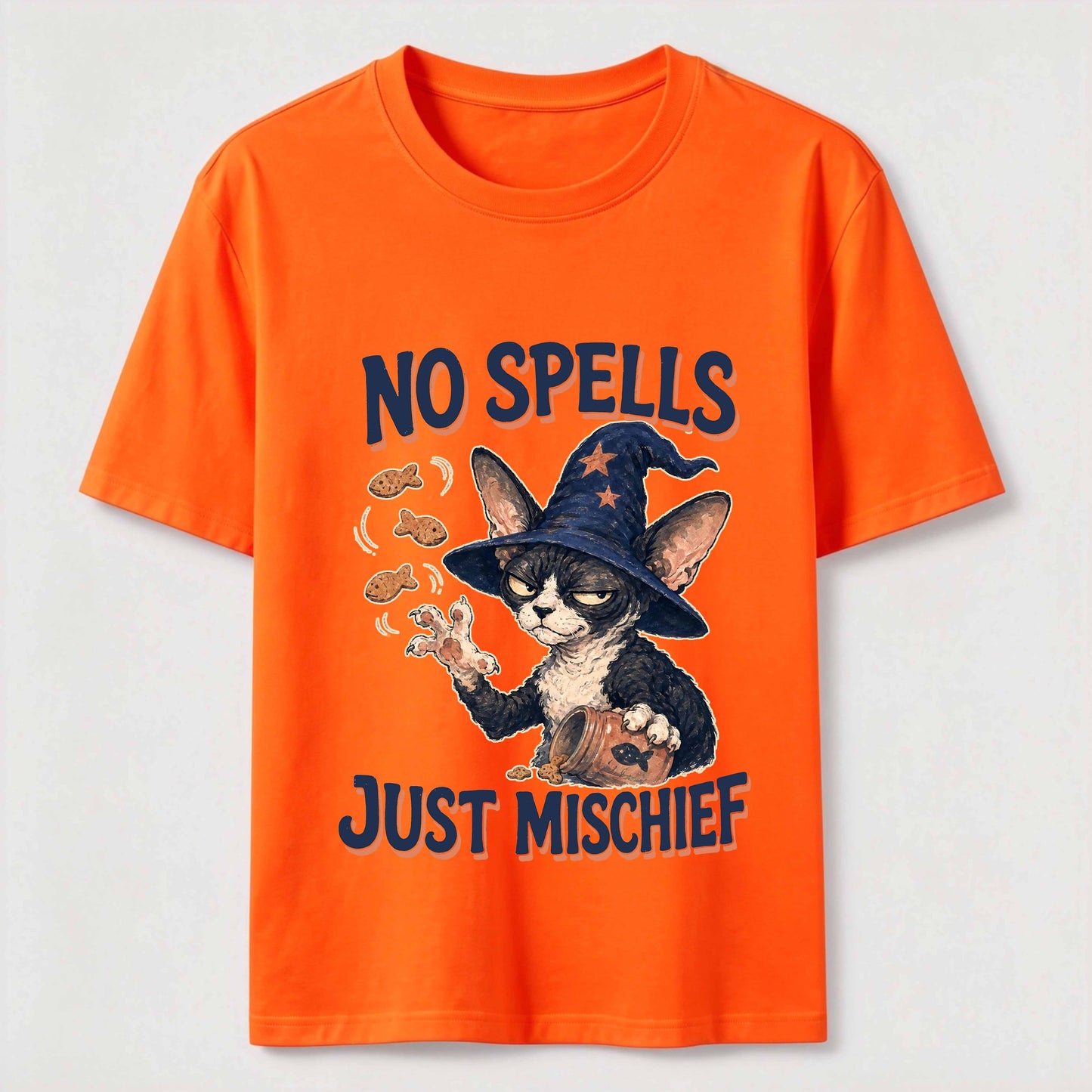 No Spells Just Mischief Cat Tee