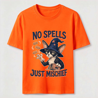 No Spells Just Mischief Cat Tee