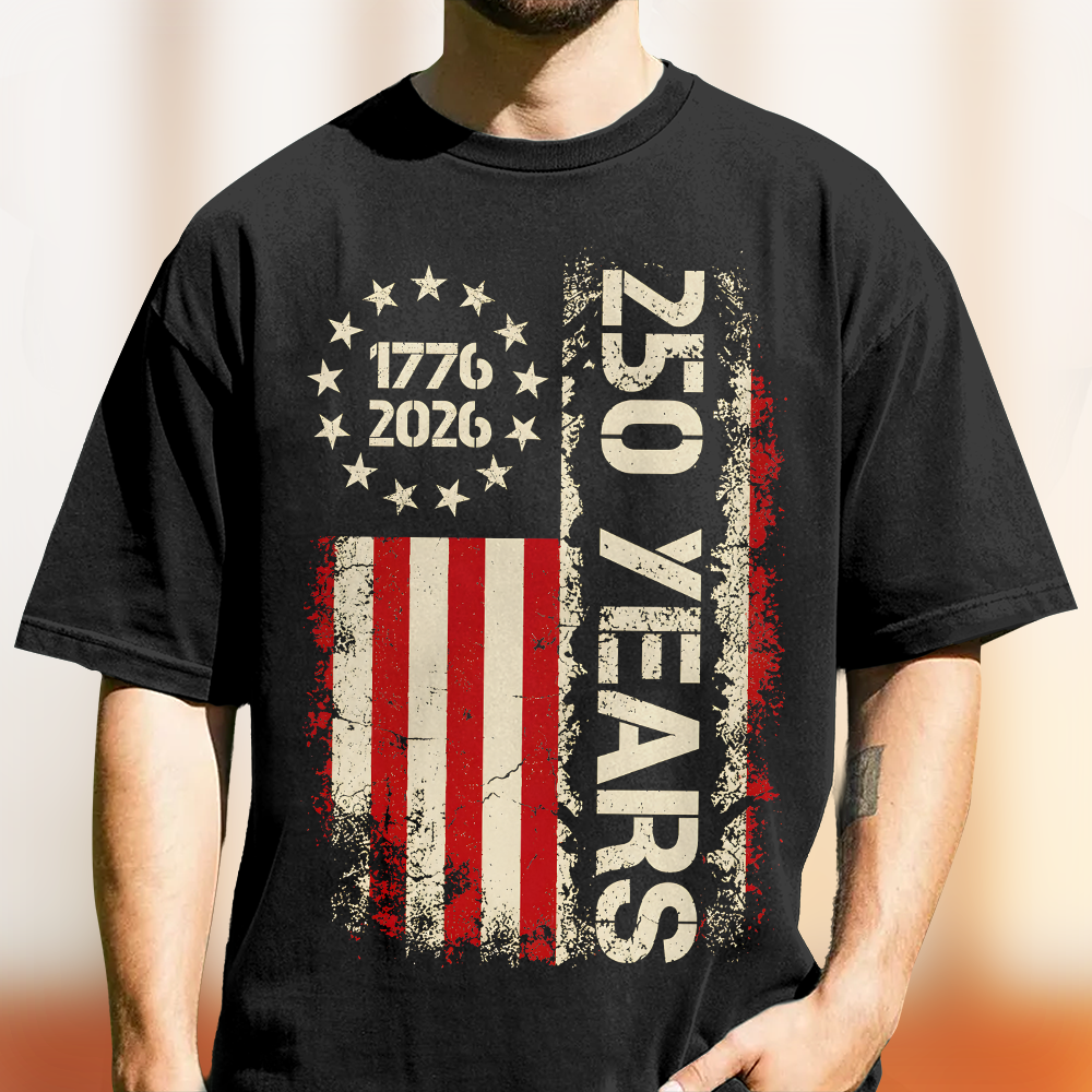 250 Years 1776-2026 American Flag Comfort Shirt LM32 669225
