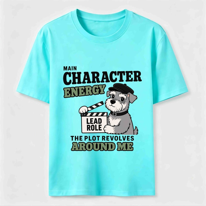 Main Character Dog Funny Schnauzer T-Shirt