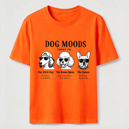 Dog Moods Funny Graphic Tee